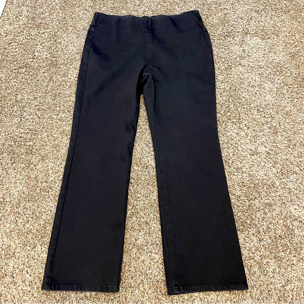 Soft Surroundings Pull On Bootcut Jeans Sz L